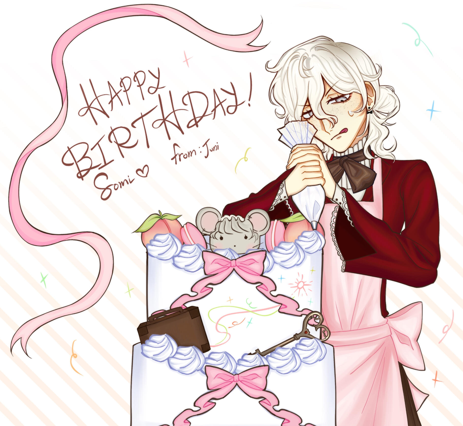 Birthday art for ch3cake